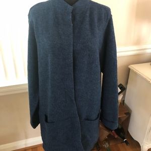 J Jill blue wool jacket